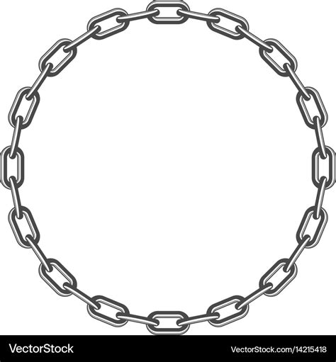 round chain vector.